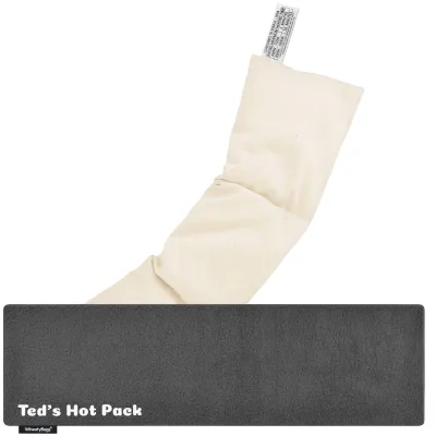 (47cm x 12cm) - Grey Fleece Fabric with Removable Cover (Personalised with Text)