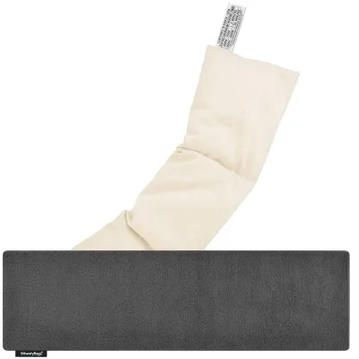 (47cm x 12cm) - Grey Fleece Fabric with Removable Cover