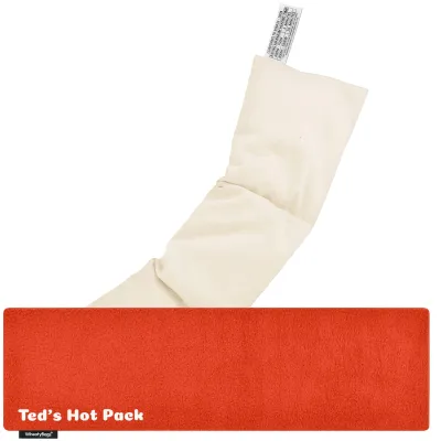 (47cm x 12cm) - Burnt Orange Fleece Fabric with Removable Cover (Personalised with Text)