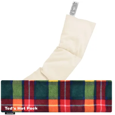 (47cm x 12cm) - Tartan Fleece Fabric with Removable Cover (Personalised with Text)