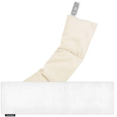 (47cm x 12cm) - White Fleece Fabric with Removable Cover
