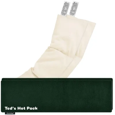 Pack of 2 (47cm x 12cm) - Dark Green Fleece Fabric with Removable Cover (Personalised with Text)