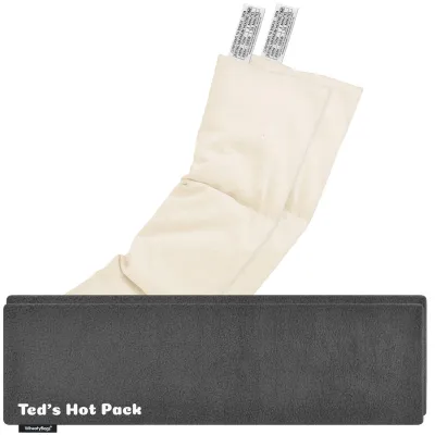 Pack of 2 (47cm x 12cm) - Grey Fleece Fabric with Removable Cover (Personalised with Text)