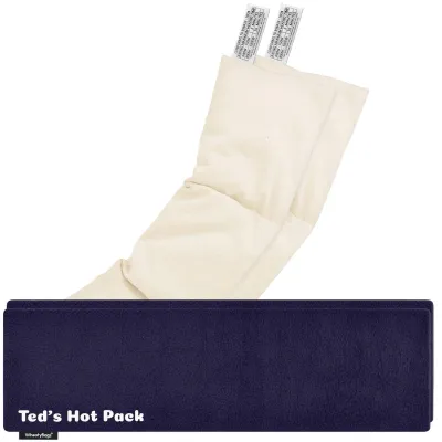 Pack of 2 (47cm x 12cm) - Navy Blue Fleece Fabric with Removable Cover (Personalised with Text)