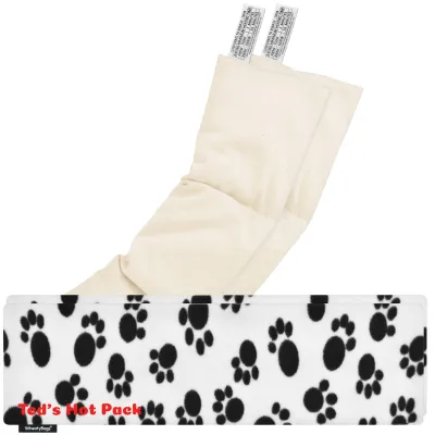Pack of 2 (47cm x 12cm) - Paws Fleece Fabric with Removable Cover (Personalised with Text)