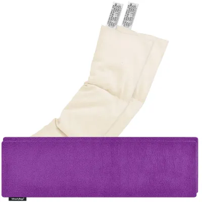 Pack of 2 (47cm x 12cm) - Purple Fleece Fabric with Removable Cover