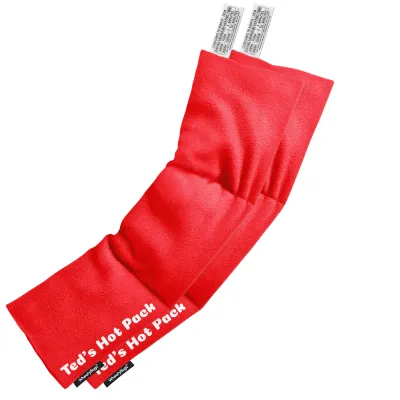 Pack of 2 (47cm x 12cm) - Red Fleece Fabric (Personalised with Text)