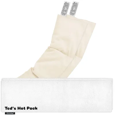 Pack of 2 (47cm x 12cm) - White Fleece Fabric with Removable Cover (Personalised with Text)