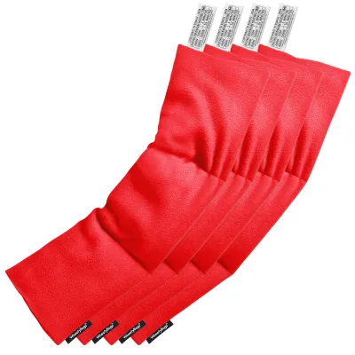 Pack of 4 (47cm x 12cm) - Red Fleece Fabric