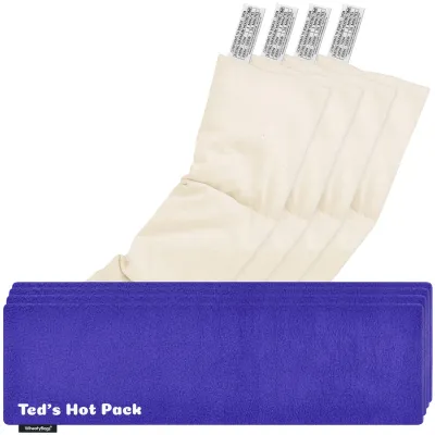 Pack of 4 (47cm x 12cm) - Royal Blue Fleece Fabric with Removable Cover (Personalised with Text)