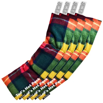 Pack of 4 (47cm x 12cm) - Tartan Fleece Fabric (Personalised with Text)