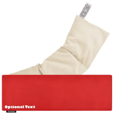 (49cm x 15cm) - Red Cotton Fabric Scented (Organic Lavender Buds) with Removable Cover (Personalised with Text)