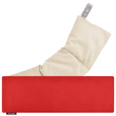 (49cm x 15cm) - Red Cotton Fabric Scented (Organic Lavender Buds) with Removable Cover