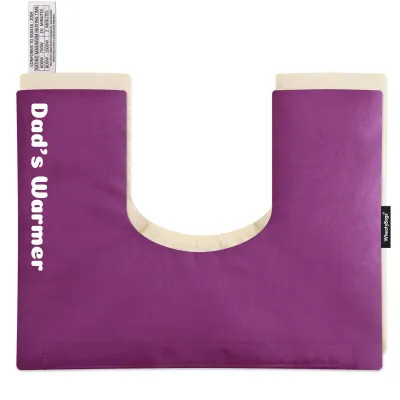 (37cm x 27cm) - Purple Cotton Fabric with Removable Cover (Personalised with Text)