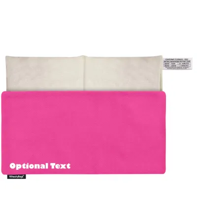 (33cm x 16cm) - Hot Pink Cotton Fabric with Removable Cover (Personalised with Text)