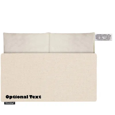 (33cm x 16cm) - Natural Organic Cotton with Removable Cover (Personalised with Text)