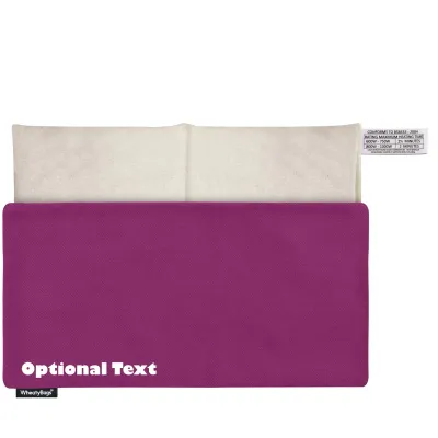 (33cm x 16cm) - Purple Cotton Fabric with Removable Cover (Personalised with Text)