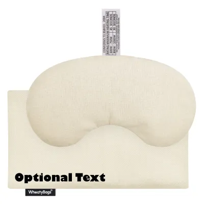 - Millet Seed Filling (18cm x 11.5cm) - Natural Cotton Fabric and Removable Cover (Personalised with Text)