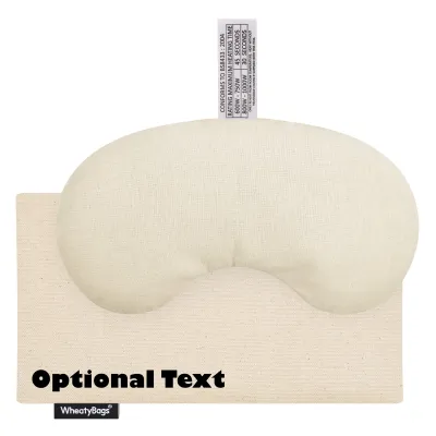 - Millet Seed Filling (18cm x 11.5cm) - Natural Organic Cotton Scented (Organic Lavender Buds) and Removable Cover (Personalised with Text)