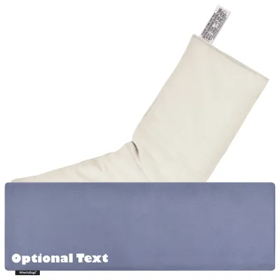 (49cm x 15cm) - Gothic Blue Luxury Cotton Fabric Scented (Organic Lavender Buds) with Removable Cover (Personalised with Text)