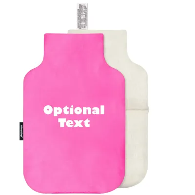 (35cm) - Hot Pink Cotton Fabric with Removable Cover (Personalised with Text)