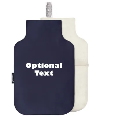 (35cm) - Navy Blue Cotton Fabric Scented (Organic Lavender Buds) with Removable Cover (Personalised with Text)