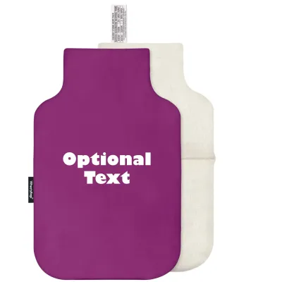 (35cm) - Purple Cotton Fabric with Removable Cover (Personalised with Text)