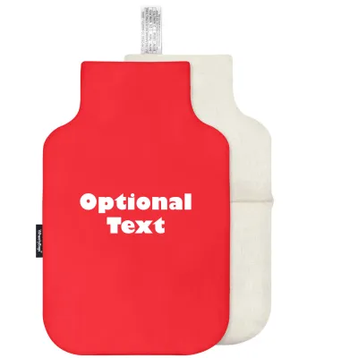 (35cm) - Red Cotton Fabric with Removable Cover (Personalised with Text)