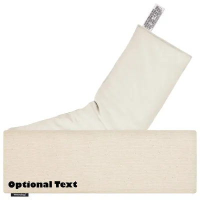 (49cm x 15cm) - Natural Organic Cotton Scented (Organic Lavender Buds) with Removable Cover (Personalised with Text)