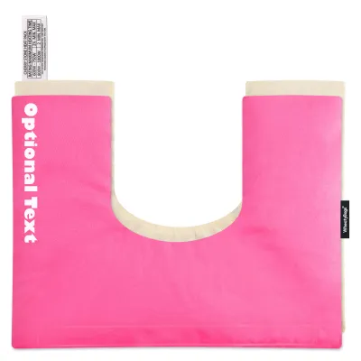 (37cm x 27cm) - Hot Pink Cotton Fabric Scented (Organic Lavender Buds) with Removable Cover (Personalised with Text)