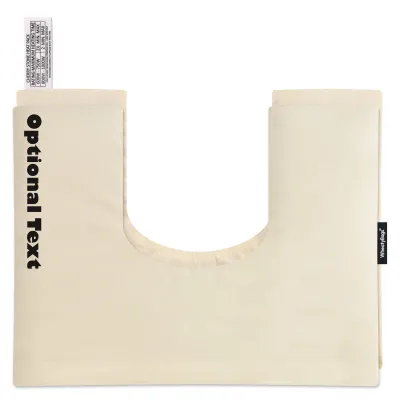 (37cm x 27cm) - Natural Cotton Fabric with Removable Cover (Personalised with Text)