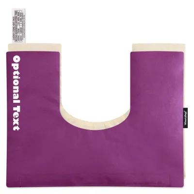 (37cm x 27cm) - Purple Cotton Fabric Scented (Organic Lavender Buds) with Removable Cover (Personalised with Text)