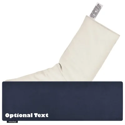 (49cm x 15cm) - Navy Blue Cotton Fabric with Removable Cover (Personalised with Text)