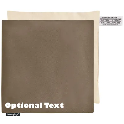 (23cm) - Chocolate Luxury Cotton Fabric Scented (Organic Lavender Buds) with Removable Cover (Personalised with Text)