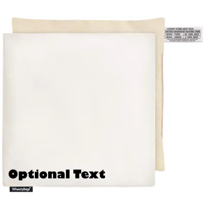 (23cm) - Natural Cotton Fabric with Removable Cover (Personalised with Text)