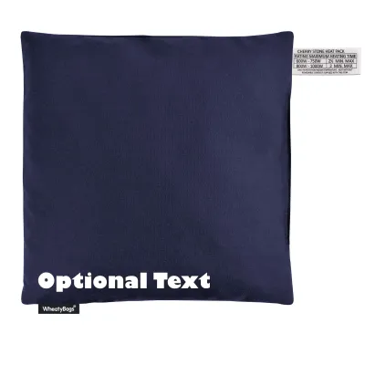(23cm) - Navy Blue Cotton Fabric (Personalised with Text)