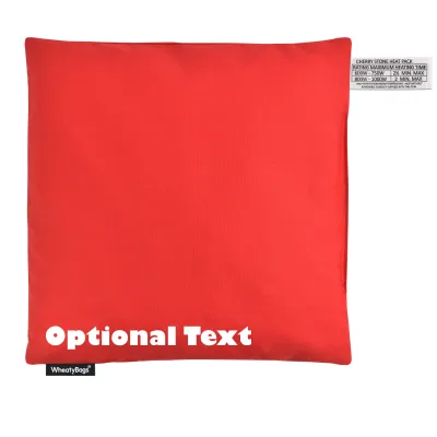 (23cm) - Red Cotton Fabric (Personalised with Text)