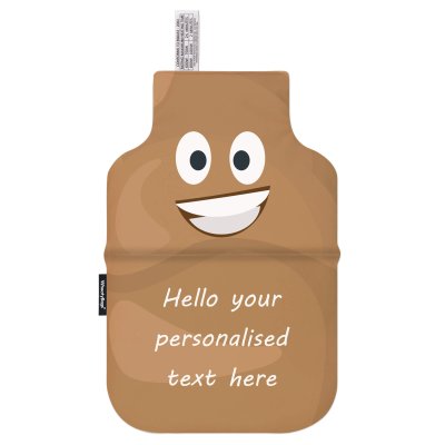 - Happy Poo Soft Velvet Polyester Fabric (Personalised with Text)