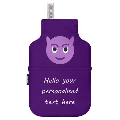 (35cm x 22cm) - Purple Devil Soft Velvet Polyester Fabric (Personalised with Text)