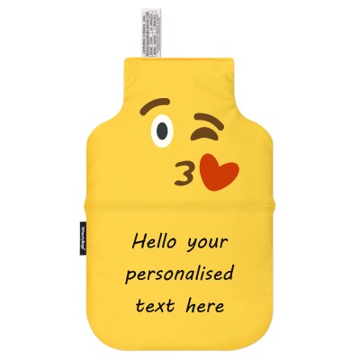 (35cm x 22cm) - Kiss with a Wink Soft Velvet Polyester Fabric (Personalised with Text)