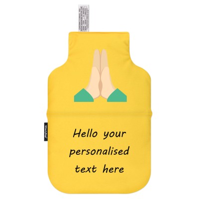 (35cm x 22cm) - Praying Hands Soft Velvet Polyester Fabric (Personalised with Text)