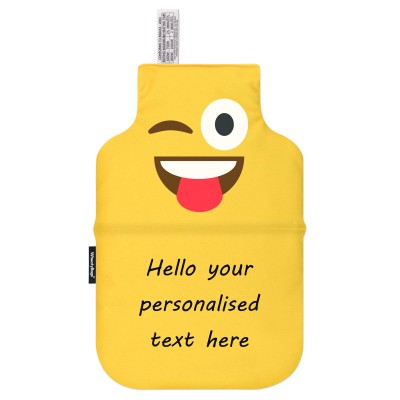 (35cm x 22cm) - Tongue with a Wink Soft Velvet Polyester Fabric (Personalised with Text)