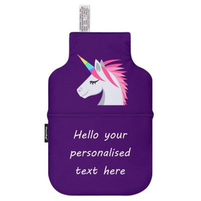 (35cm x 22cm) - Unicorn Soft Velvet Polyester Fabric (Personalised with Text)