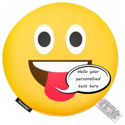(25cm) - Tongue Out Soft Velvet Polyester Fabric (Personalised with Text)