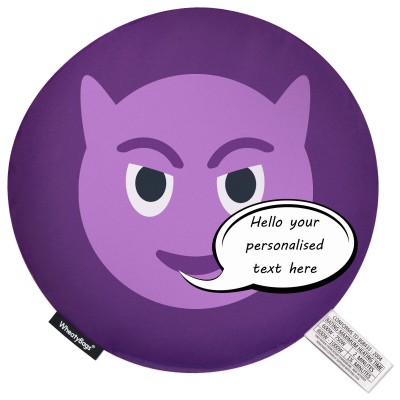 (25cm) - Purple Devil Soft Velvet Polyester Fabric (Personalised with Text)