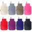 Wheat Bags Cherry Stone Bottle Shaped Heat Pack Montage Image Showing All Colours in Cotton Fabric