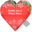 Wheat Bags Heart Shaped Heat Pack (Festive Print)