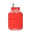 (27cm) - Snowflakes on Red Design Soft Velvet Polyester Fabric