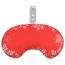 (18cm x 11.5cm) - Snowflakes on Red Design Soft Velvet Polyester Fabric